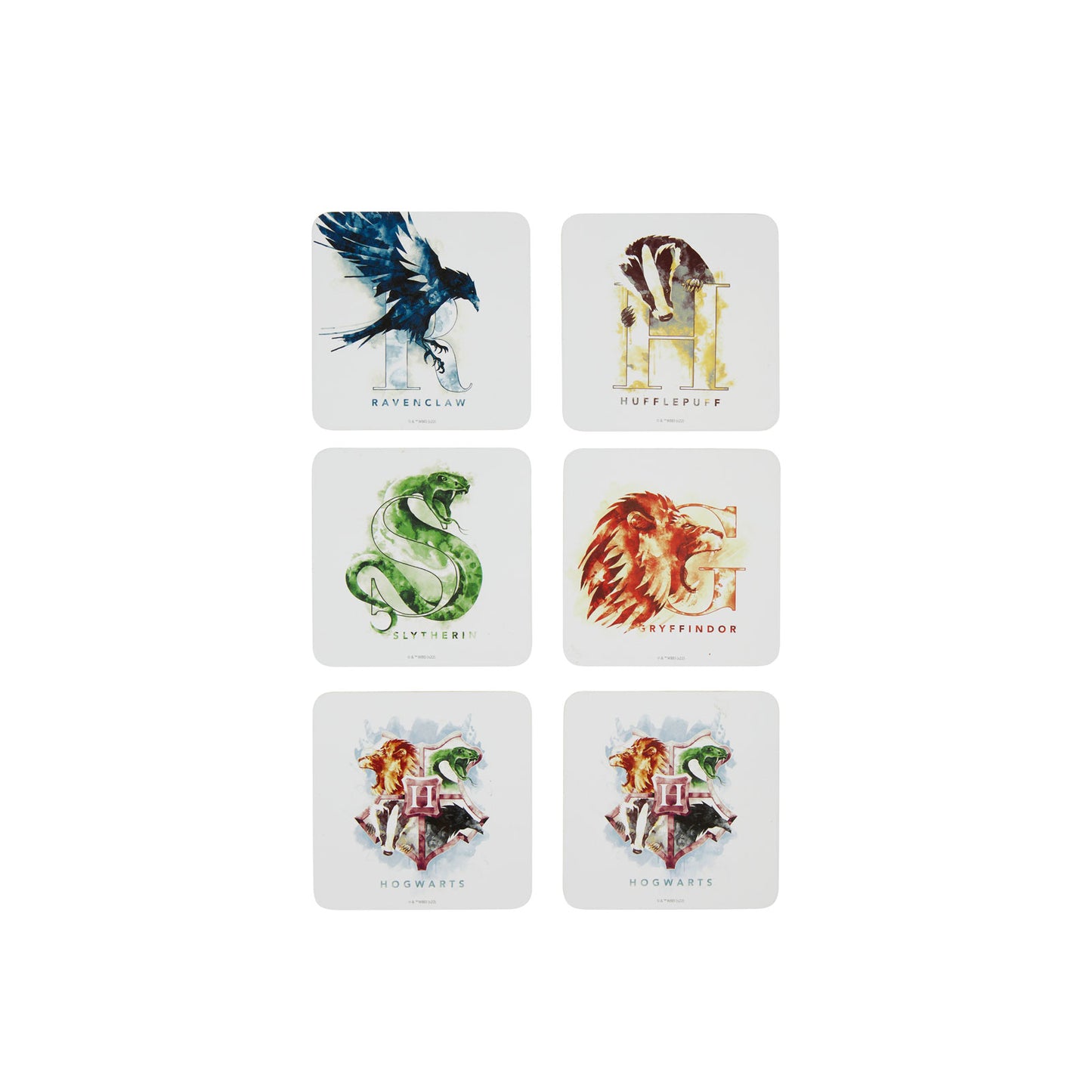 ENSEMBLE DE SOUS-VERRES EN BOÎTE AQUARELLE HOUSE MASCOT